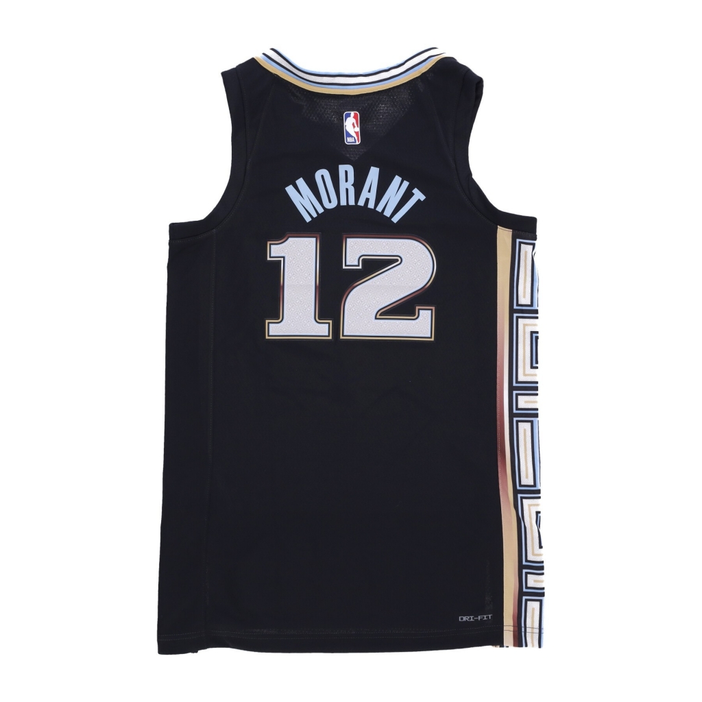 canotta basket uomo nba city edition 22 dri-fit swingman jersey no 12 ja morant memgri BLACK