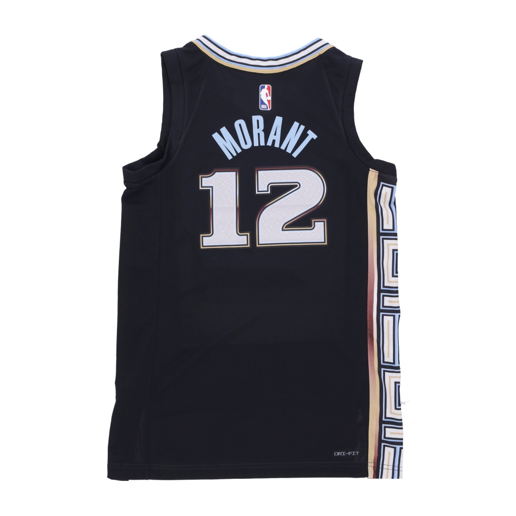 canotta basket uomo nba city edition 22 dri-fit swingman jersey no 12 ja morant memgri BLACK