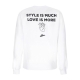 felpa girocollo uomo style is much crew WHITE