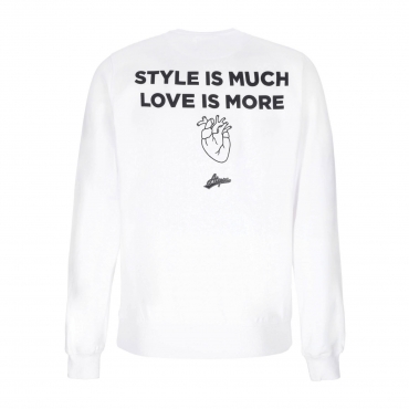 felpa girocollo uomo style is much crew WHITE