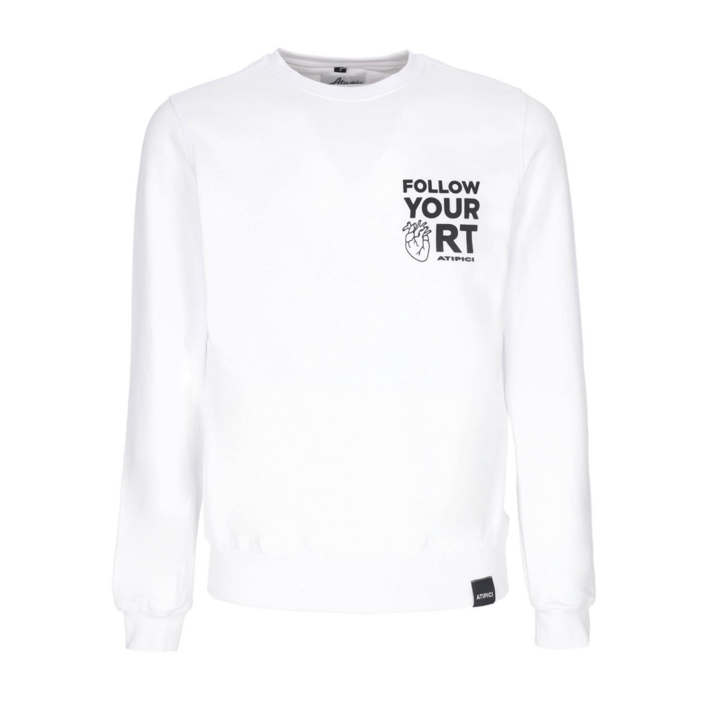 felpa girocollo uomo style is much crew WHITE