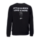 felpa girocollo uomo style is much crew BLACK