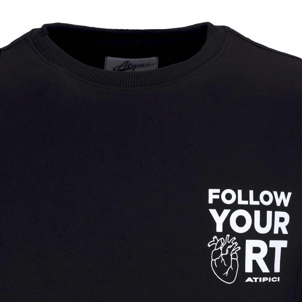 felpa girocollo uomo style is much crew BLACK