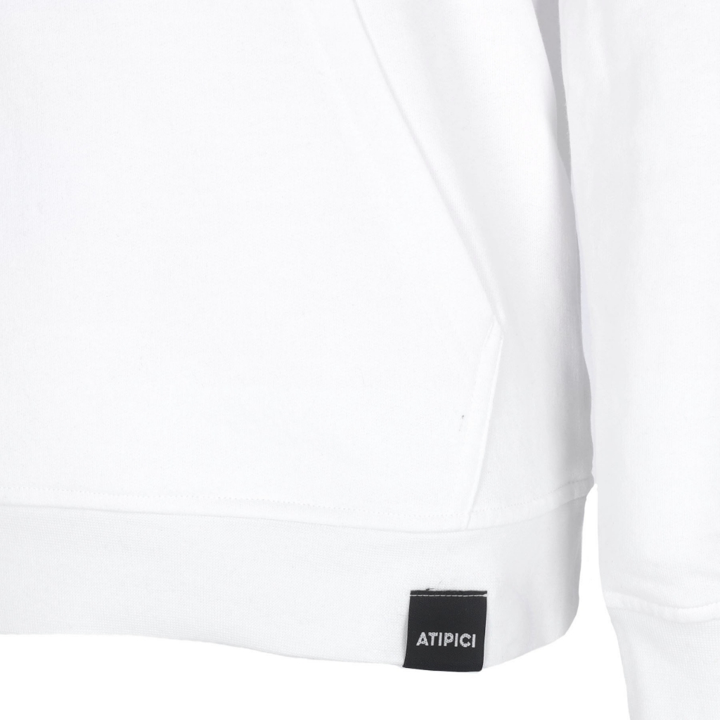 felpa cappuccio uomo love hoodie WHITE