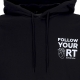 felpa cappuccio uomo love hoodie BLACK