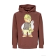 felpa cappuccio uomo workshop bear hoodie BROWN