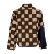 orsetto uomo chess club jacquard sherpa jacket BROWN