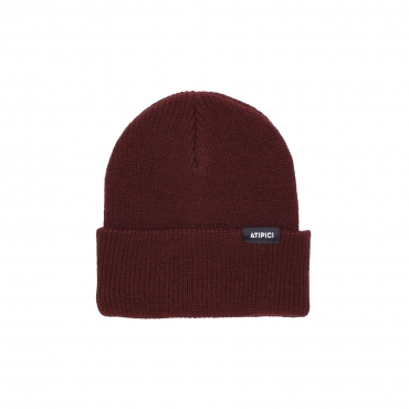 cappello uomo black label beanie BURGUNDY