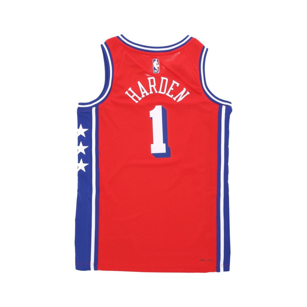 canotta basket uomo nba statement edition 22 dri-fit swingman jersey no 1 james harden phi76e UNIVERSITY RED