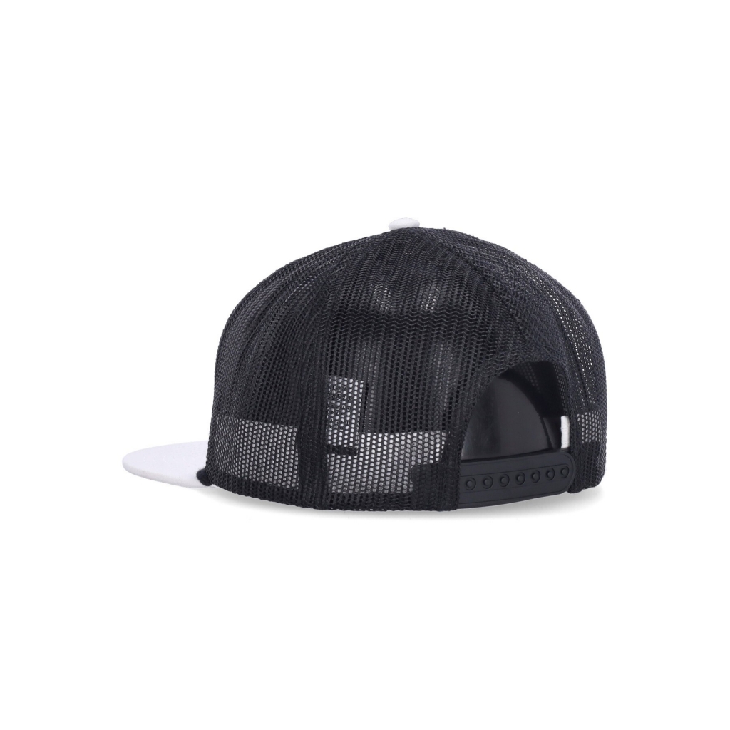 cappellino visiera piatta uomo tab trucker hat WHITE