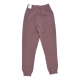 pantalone tuta felpato donna sportswear high-waisted fleece joggers PLUM ECLIPSE/WHITE