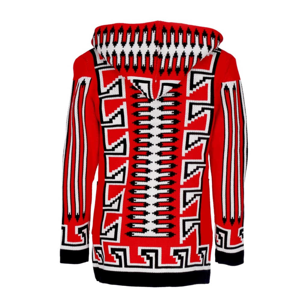 giubbotto uomo hooded l/s cardigan RED/WHITE