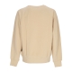 felpa leggera girocollo uomo sportswear air french terry crewneck SESAME/SAFETY ORANGE