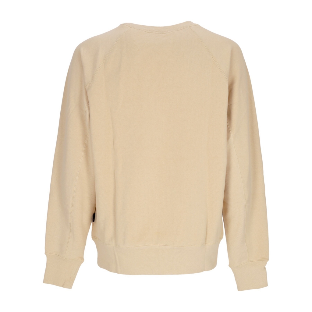 felpa leggera girocollo uomo sportswear air french terry crewneck SESAME/SAFETY ORANGE