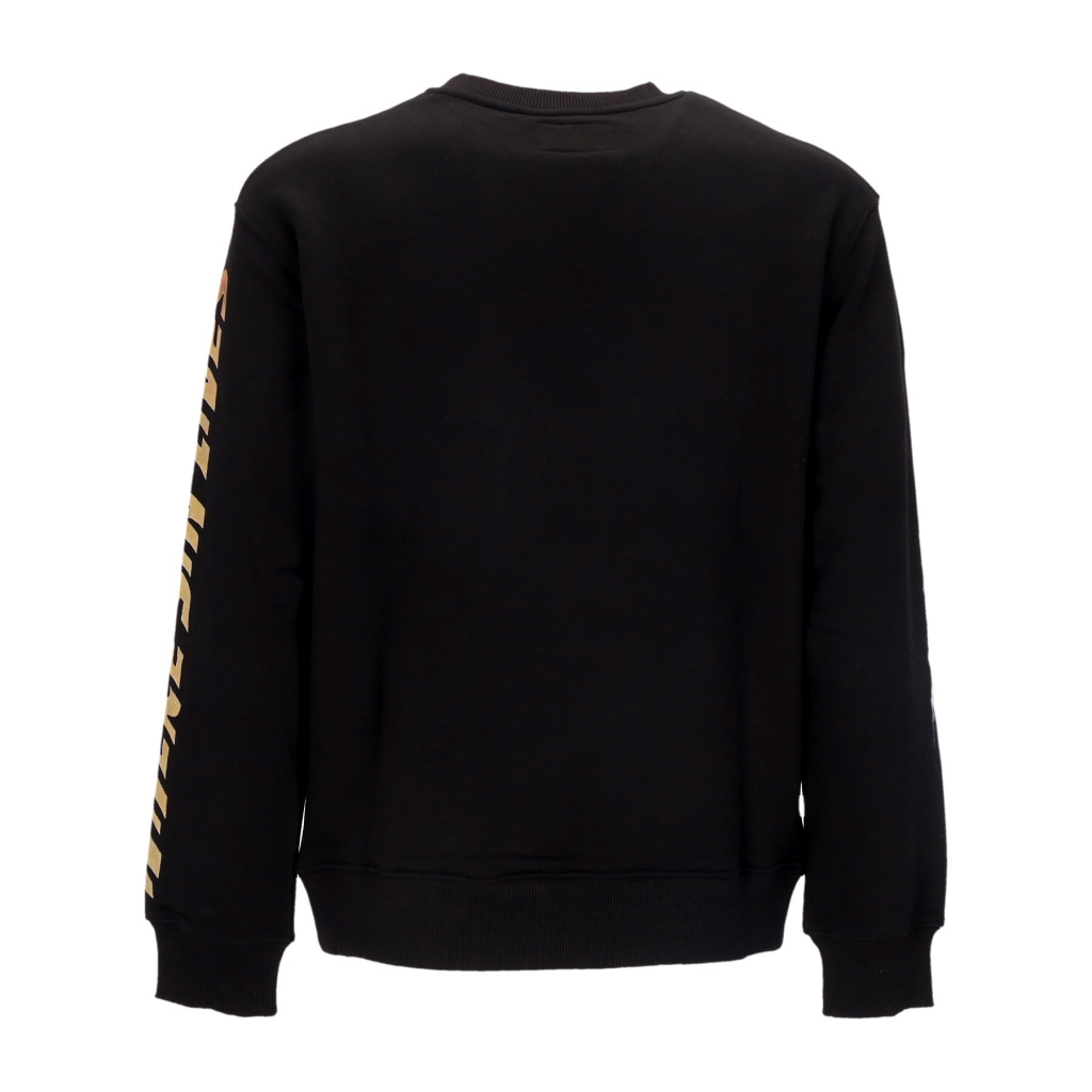 felpa leggera girocollo uomo where sin lives crewneck BLACK