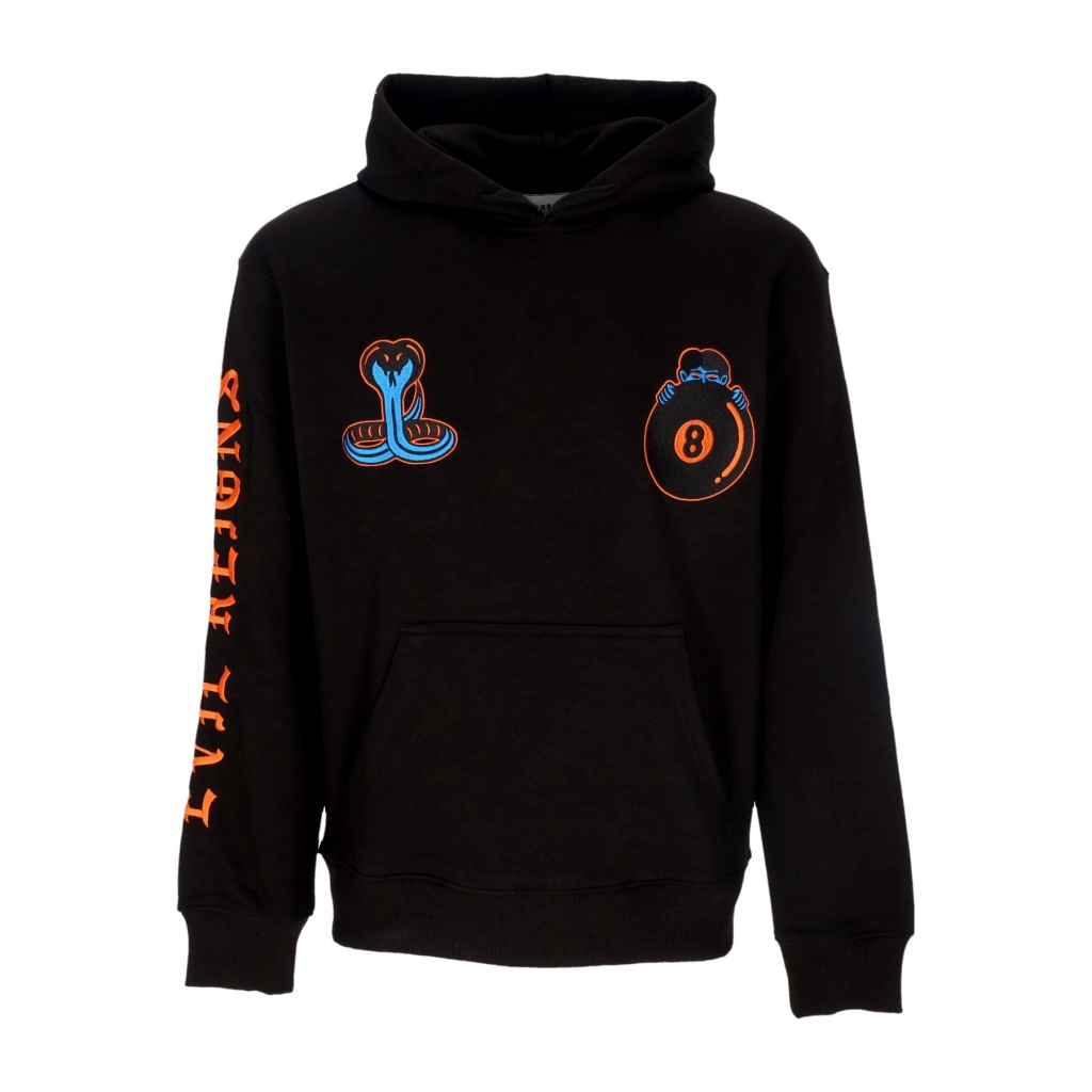 felpa leggera cappuccio uomo eight ball hoodie BLACK