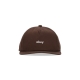 cappellino visiera piatta uomo lowercase 5 panel snapback BROWN