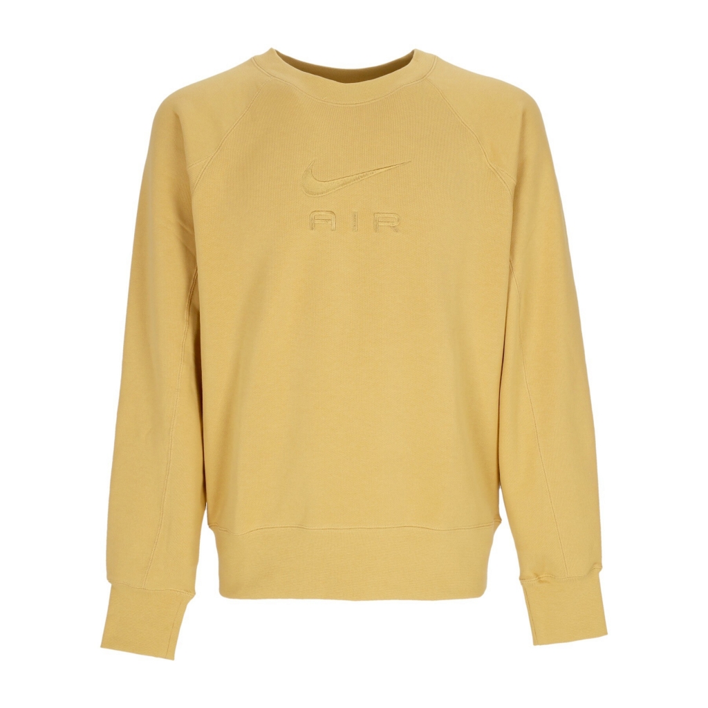 felpa leggera girocollo uomo sportswear air french terry crewneck WHEAT GOLD/WHEAT GOLD