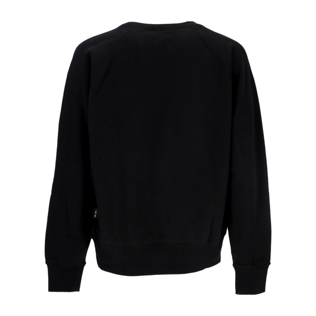 felpa leggera girocollo uomo sportswear air french terry crewneck BLACK/BLACK