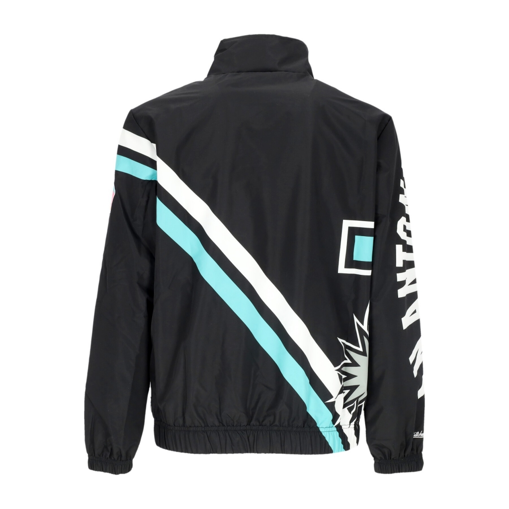 giacca a vento uomo nba exploded logo warm up jacket hardwood classics saaspu BLACK