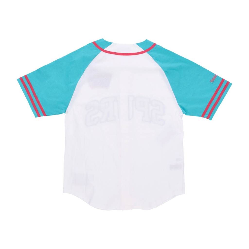 casacca bottoni uomo nba practice day button front jersey hardwood classics saaspu WHITE
