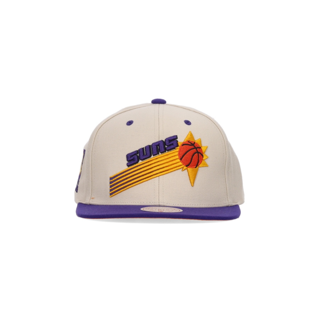 cappellino visiera piatta uomo nba sail 2 tone snapback hardwood classics phosun OFF WHITE