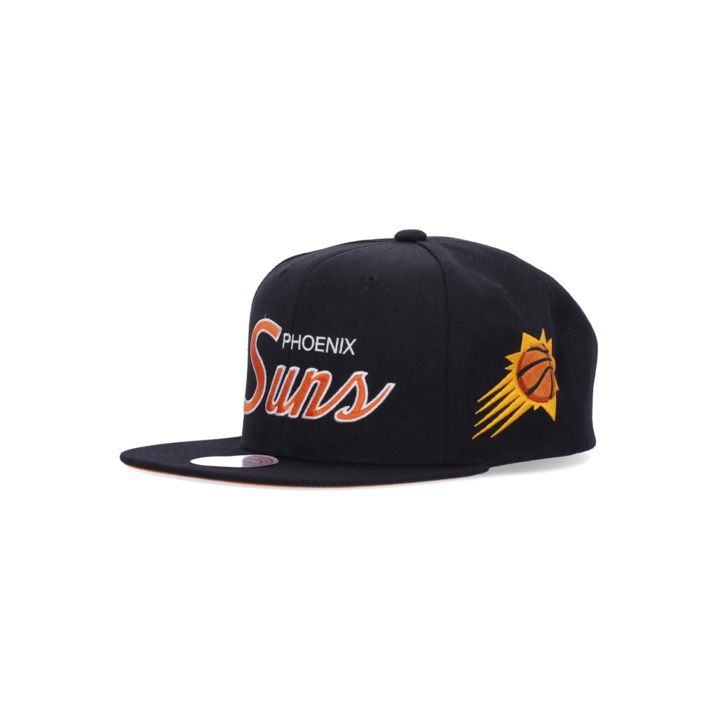cappellino visiera piatta uomo nba team script 20 snapback phosun BLACK