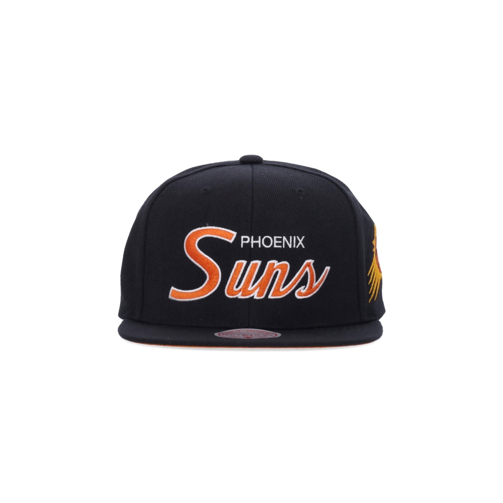cappellino visiera piatta uomo nba team script 20 snapback phosun BLACK
