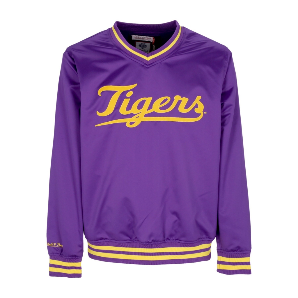 casacca uomo ncaa sideline pullover satin jacket loutig PURPLE