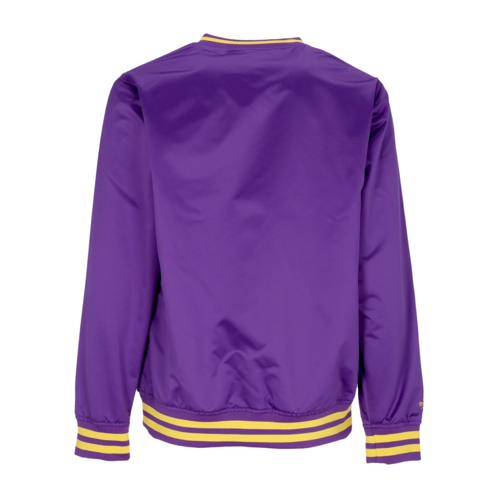casacca uomo ncaa sideline pullover satin jacket loutig PURPLE