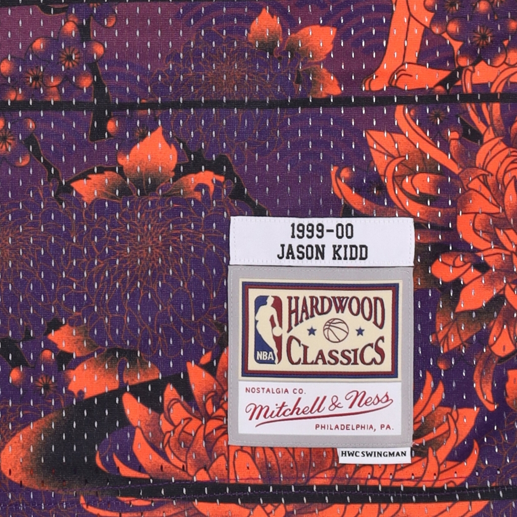 canotta basket uomo nba ah swingman jersey 50 hardwood classics 1999 no 32 jason kidd phosun ORANGE/PURPLE