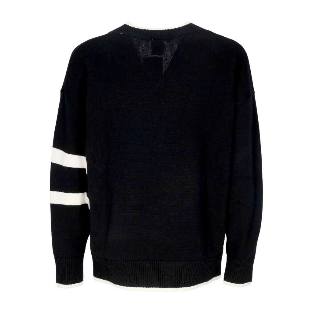 maglione leggero uomo sportswear trend sweater BLACK/SAIL/TEAM ORANGE/SAIL