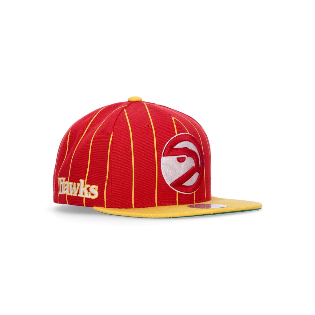 cappellino visiera piatta uomo nba team pin snapback hwc atlhaw ORIGINAL TEAM COLORS