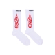 calza media uomo tribal flame socks WHITE/RED