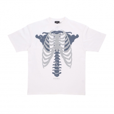 maglietta uomo skeleton print tee OFF WHITE/GREY
