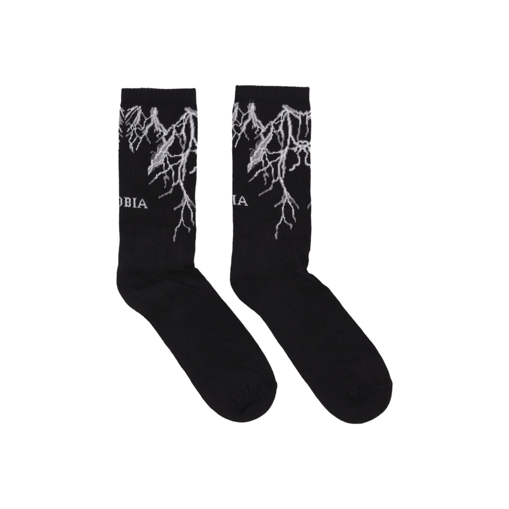 calza media uomo lightning socks BLACK/GREY