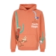 felpa leggera cappuccio uomo acme corp hoodie TERRA COTTA