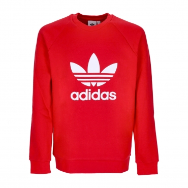 felpa leggera girocollo uomo adicolor classics trefoil crewneck BETTER SCARLET