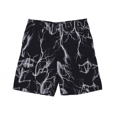 pantalone corto uomo all over lightning cargo shorts BLACK/GREY