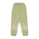 pantalone tuta leggero uomo embroidery flame pants GREEN
