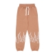 pantalone tuta leggero uomo embroidery flame pants TERRACOTTA