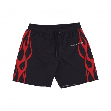 costume pantaloncino uomo tribal flame swimwear BLACK/RED