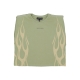 canotta donna flames s/l tee GREEN/OFF WHITE