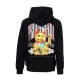 felpa leggera cappuccio uomo maneki hoodie BLACK