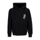 felpa leggera cappuccio uomo maneki hoodie BLACK