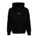 felpa leggera cappuccio uomo ribs hoodie BLACK