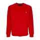 felpa girocollo uomo essential fleece crewneck GYM RED/WHITE