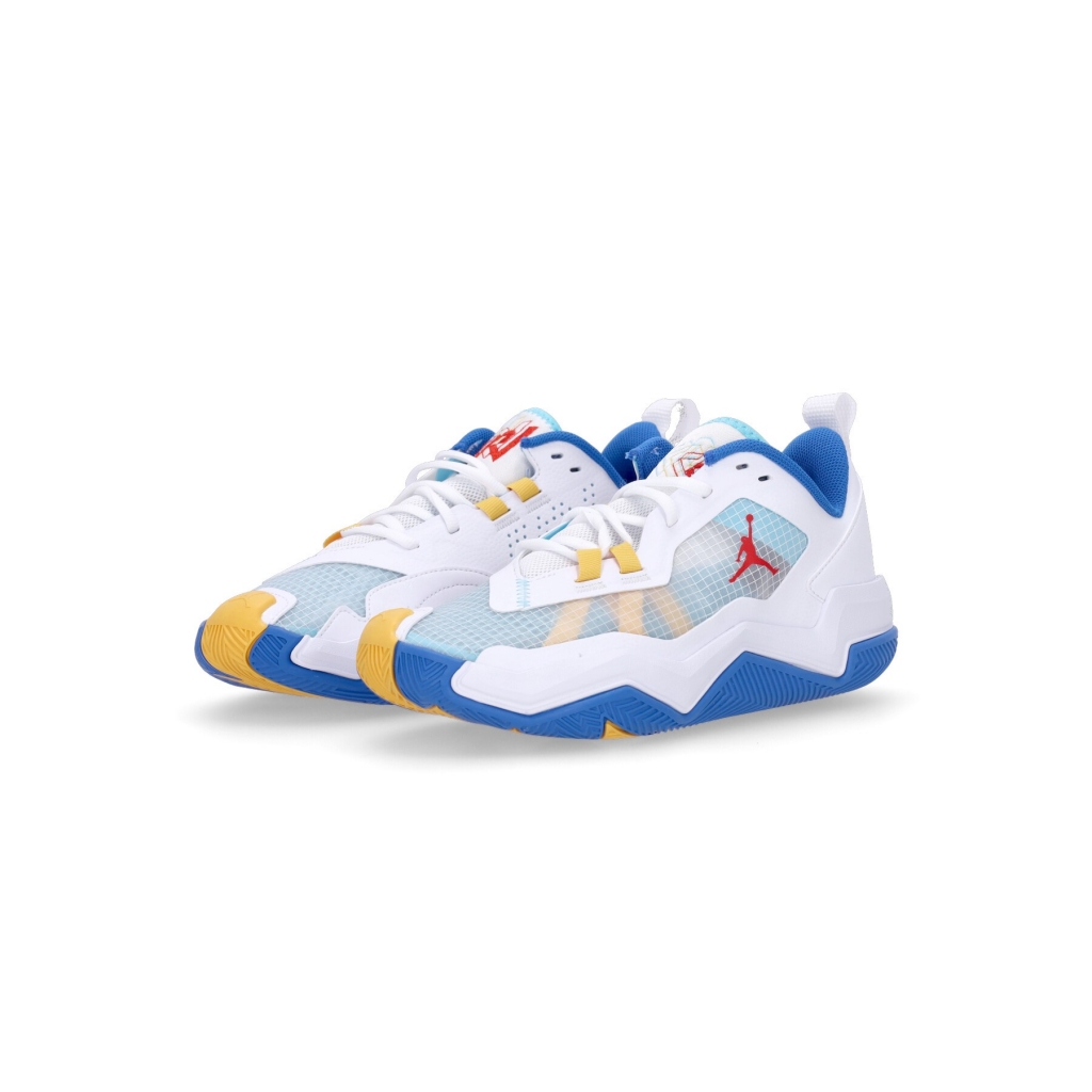 scarpa basket uomo jordan one take 4 WHITE/CHILE RED/LAGOON PULSE/GOLD