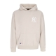 felpa leggera cappuccio uomo mlb league essentials os hoodie neyyan STONE/WHITE