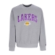 felpa leggera girocollo uomo nba applique crew loslak HEATHER GREY/TRUE PURPLE
